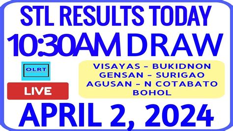 stl drawn|stl result today 10 30am.